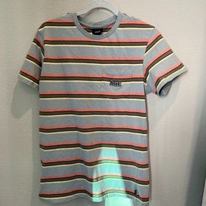HUF - Multi-color Striped T-shirt - Size L